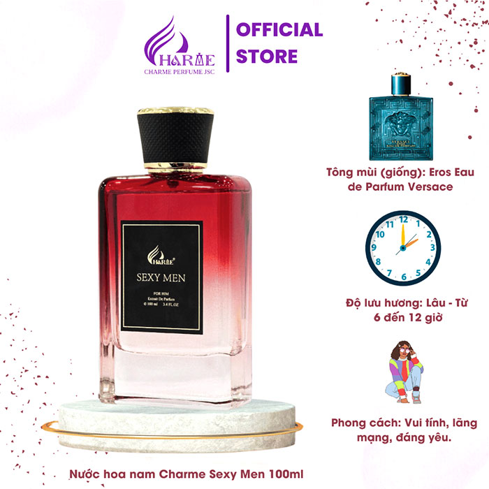NƯỚC HOA NAM CHARME SEXY MEN 100ML (PHIÊN BẢN MỚI)