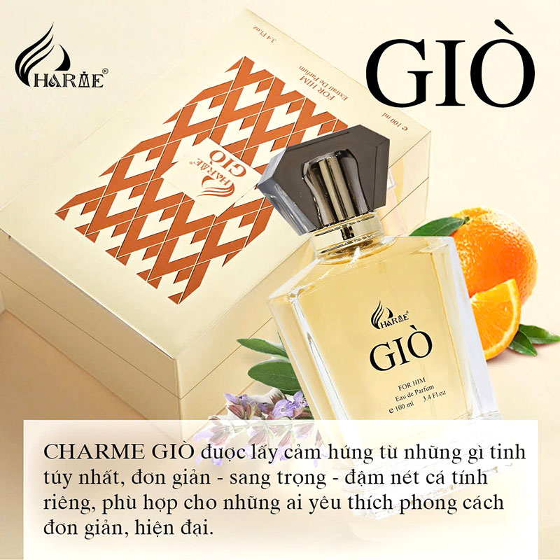 NƯỚC HOA CHARME GIÒ 100ML (PHIÊN BẢN MỚI)
