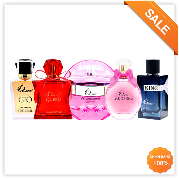 BỘ SET NƯỚC HOA CHARME MINI 5 CHAI x 10ML