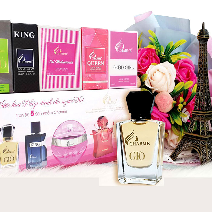 BỘ SET NƯỚC HOA CHARME MINI 5 CHAI x 10ML