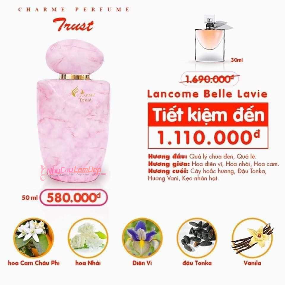 NƯỚC HOA NỮ CHARME TRUST 50ML